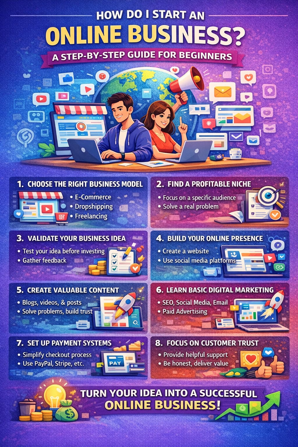 How to Start an Online Business in the USA: 10 Proven Steps